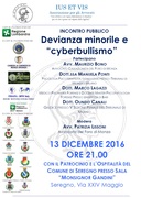 Cyberbullismo: convegno in Sala Monsignor Gandini il 13 dicembre