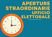 ELEZIONE PARLAMENTO EUROPEO - APERTURE STRAORDINARIE UFFICIO ELETTORALE PER CANDIDATURE