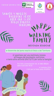 Happy Walking Family